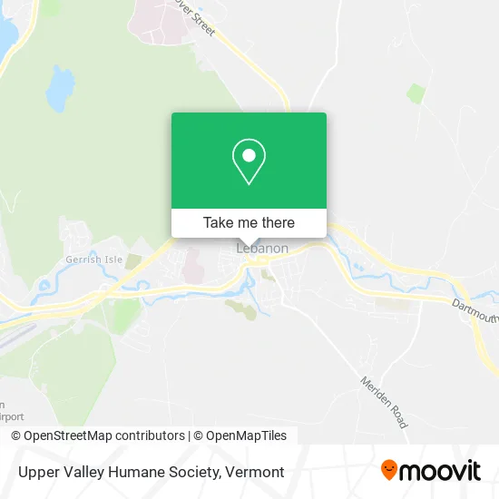 Upper Valley Humane Society map