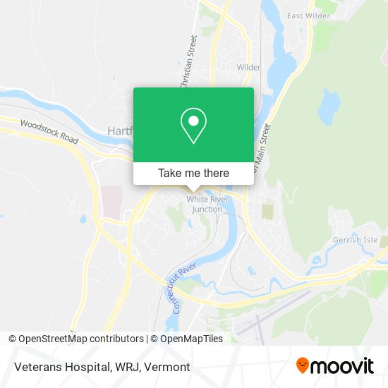 Veterans Hospital, WRJ map