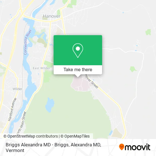 Mapa de Briggs Alexandra MD - Briggs, Alexandra MD