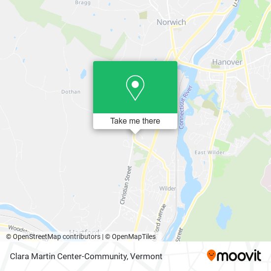 Clara Martin Center-Community map