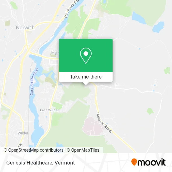 Genesis Healthcare map