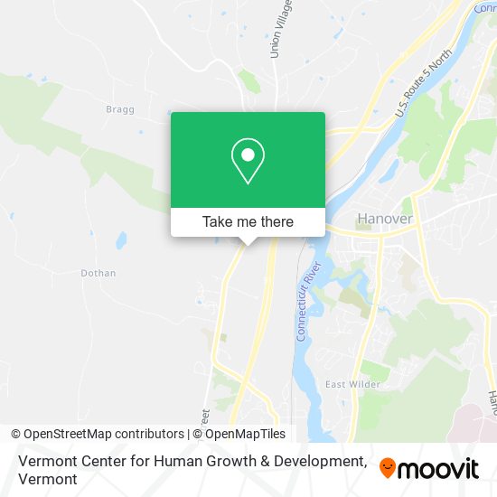 Vermont Center for Human Growth & Development map
