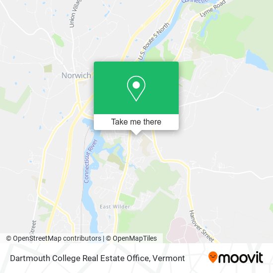 Mapa de Dartmouth College Real Estate Office