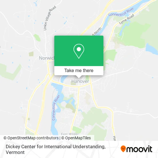 Dickey Center for International Understanding map