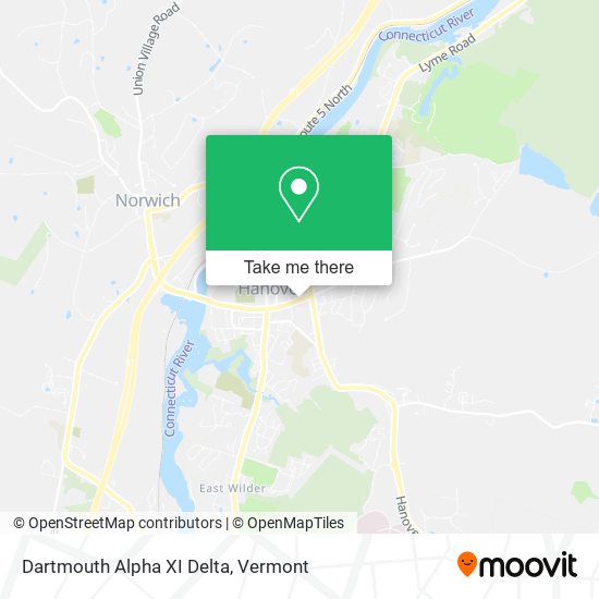 Dartmouth Alpha XI Delta map