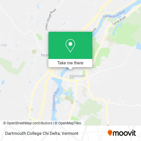 Dartmouth College Chi Delta map