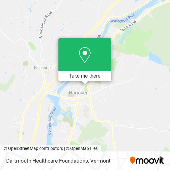 Dartmouth Healthcare Foundations map