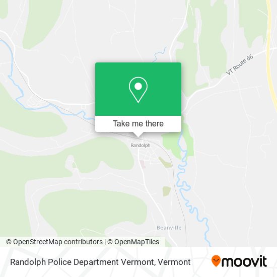 Randolph Police Department Vermont map