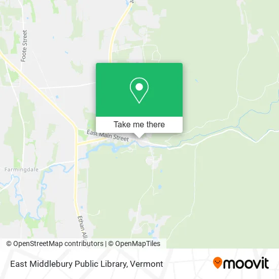 East Middlebury Public Library map