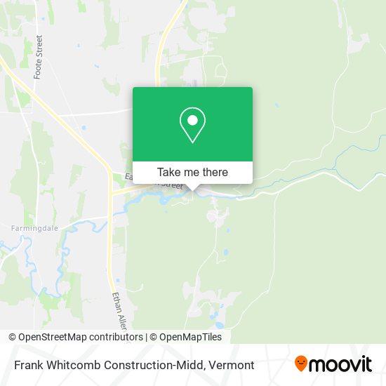 Frank Whitcomb Construction-Midd map