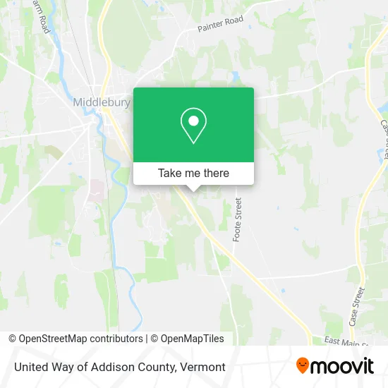 United Way of Addison County map