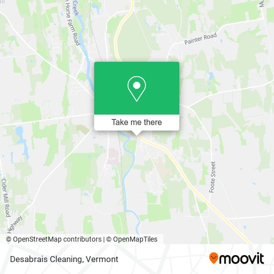 Desabrais Cleaning map