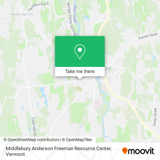 Mapa de Middlebury Anderson Freeman Resource Center