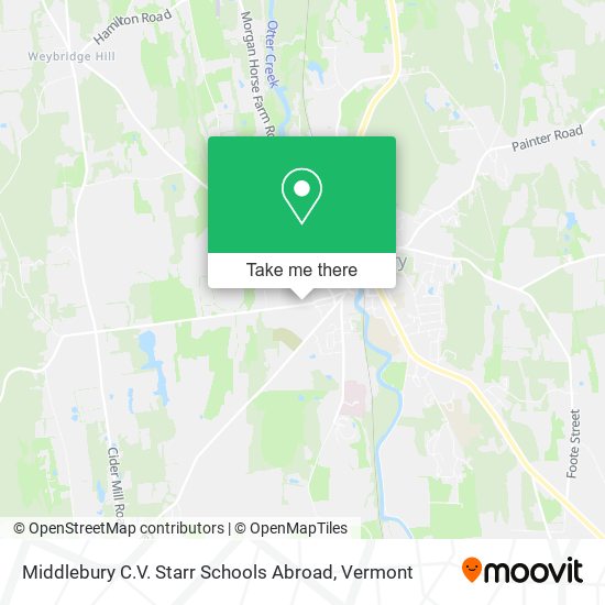 Mapa de Middlebury C.V. Starr Schools Abroad