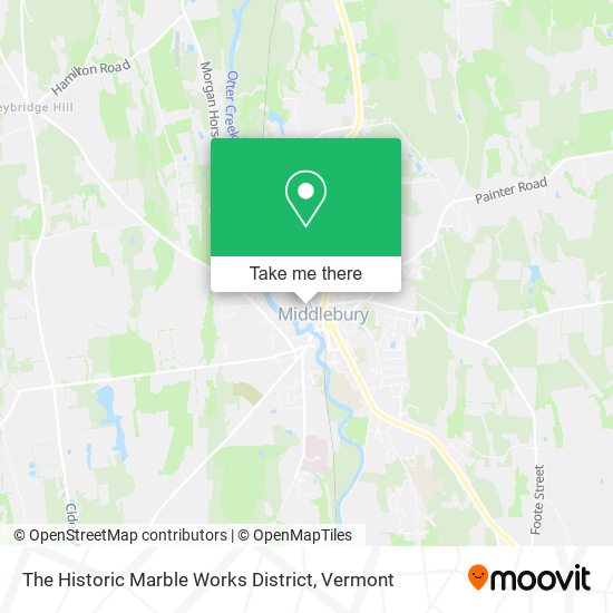 The Historic Marble Works District map