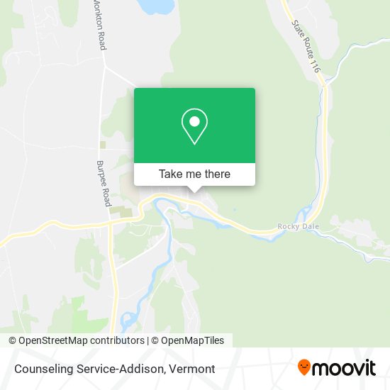 Counseling Service-Addison map
