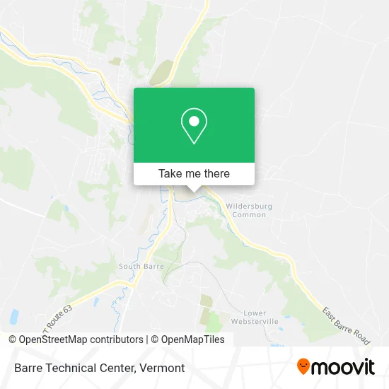 Barre Technical Center map