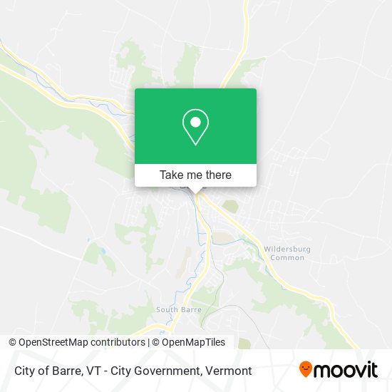 Mapa de City of Barre, VT - City Government