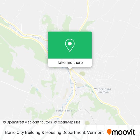 Barre City Building & Housing Department map