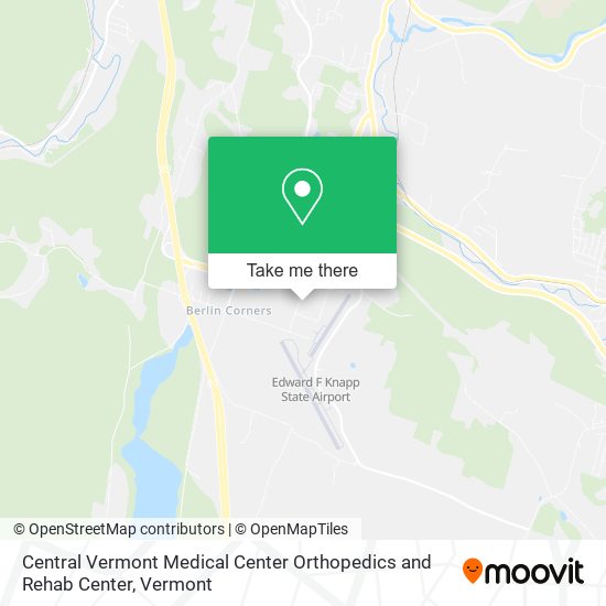 Central Vermont Medical Center Orthopedics and Rehab Center map