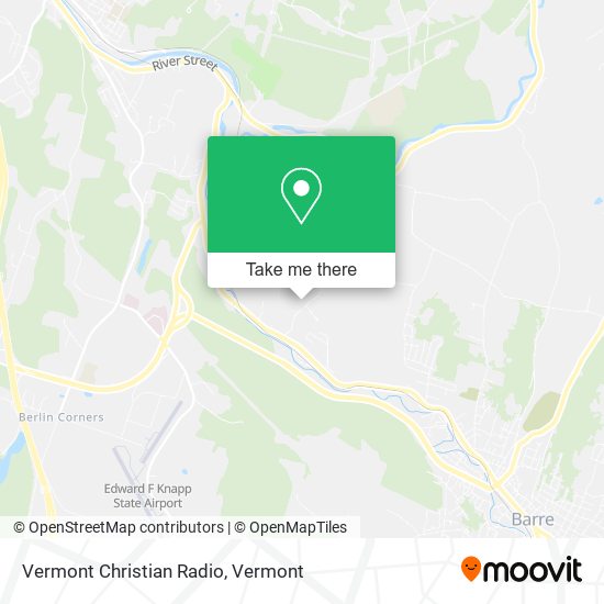 Mapa de Vermont Christian Radio
