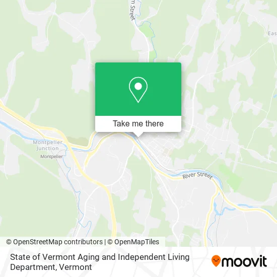State of Vermont Aging and Independent Living Department map