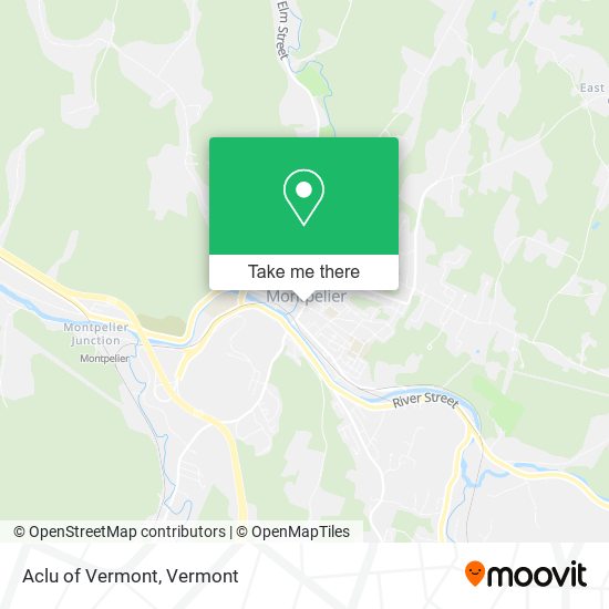 Aclu of Vermont map