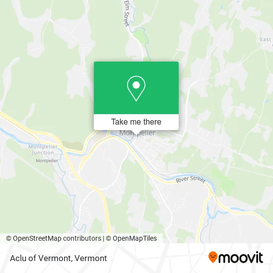 Aclu of Vermont map