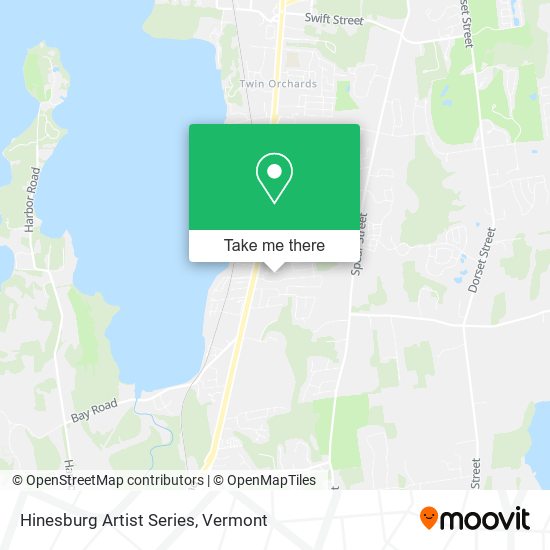 Mapa de Hinesburg Artist Series