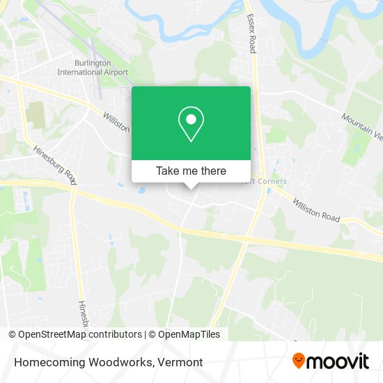 Homecoming Woodworks map