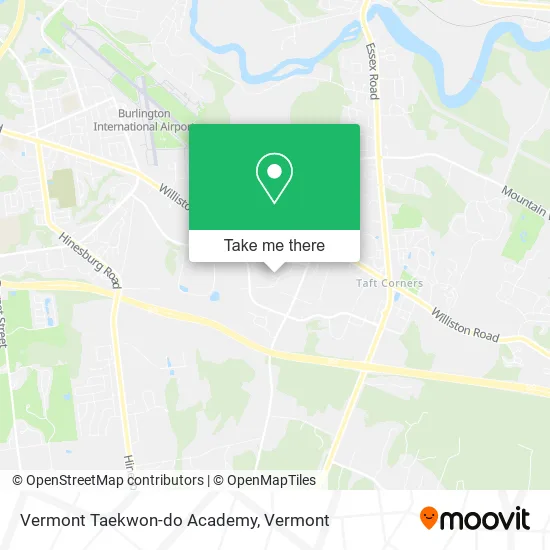 Mapa de Vermont Taekwon-do Academy