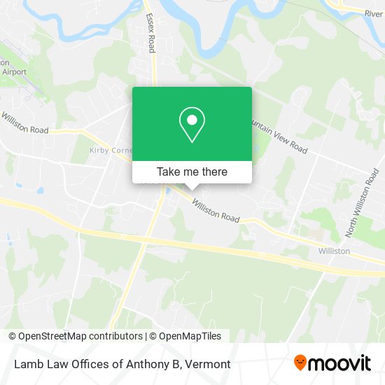 Lamb Law Offices of Anthony B map