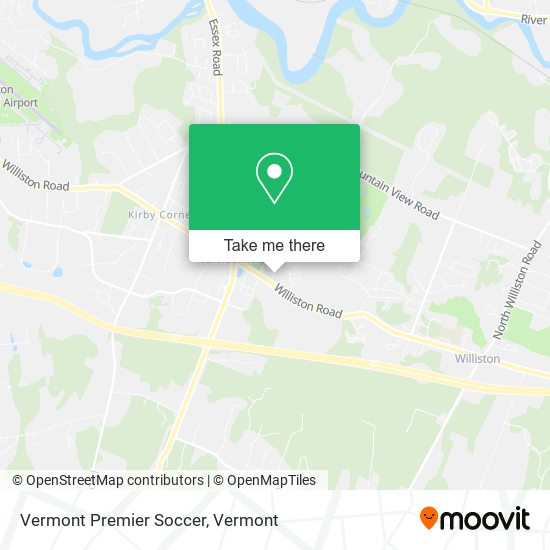 Mapa de Vermont Premier Soccer