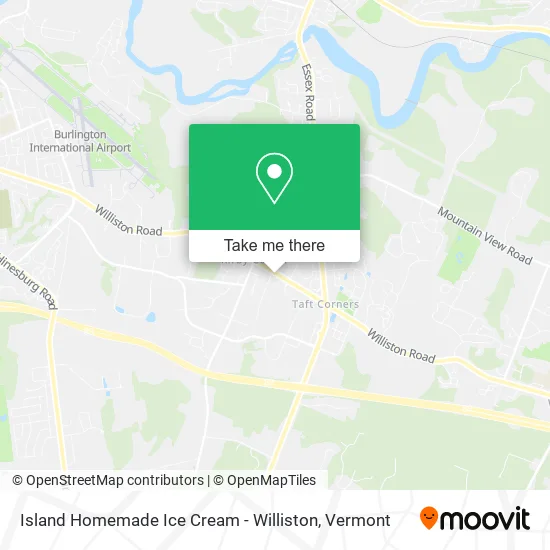 Mapa de Island Homemade Ice Cream - Williston