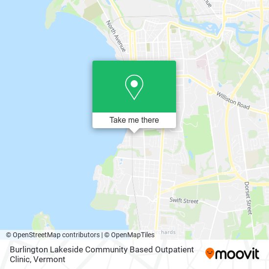 Burlington Lakeside Community Based Outpatient Clinic map