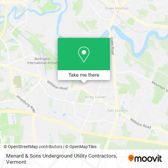 Mapa de Menard & Sons Underground Utility Contractors