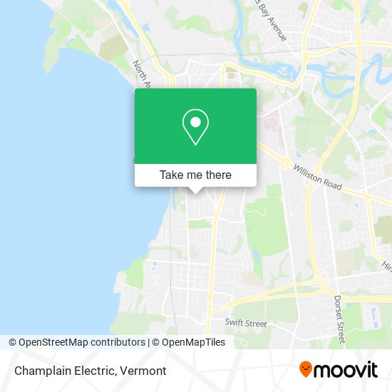 Champlain Electric map