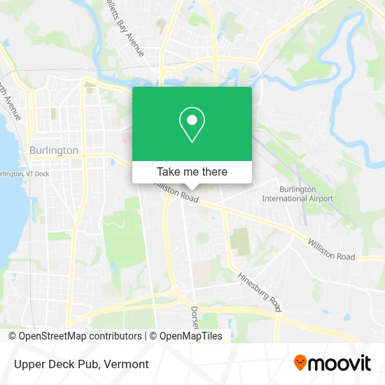 Upper Deck Pub map