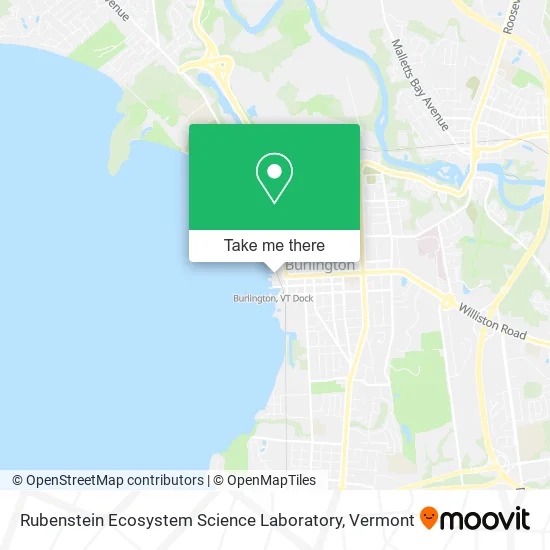 Mapa de Rubenstein Ecosystem Science Laboratory