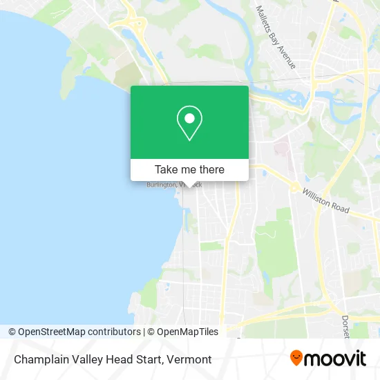 Champlain Valley Head Start map