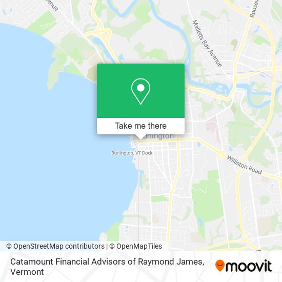 Mapa de Catamount Financial Advisors of Raymond James
