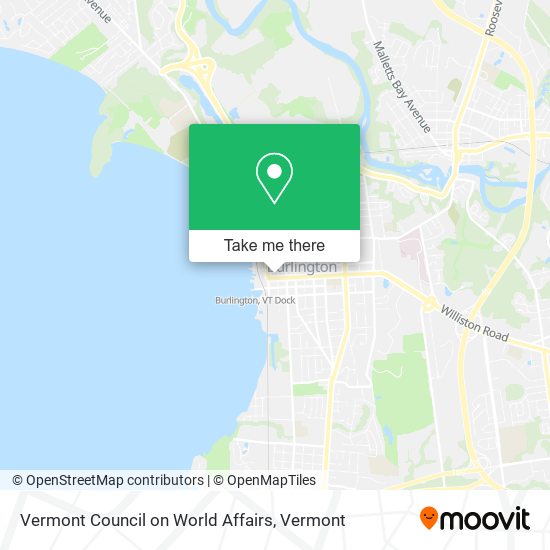Mapa de Vermont Council on World Affairs