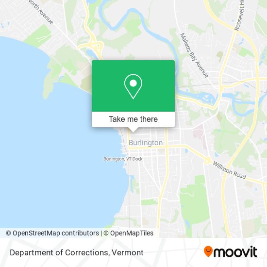 Department of Corrections map