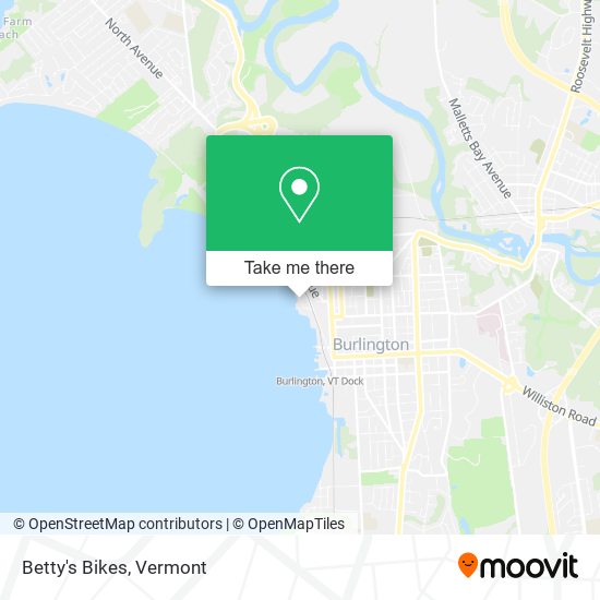 Betty's Bikes map