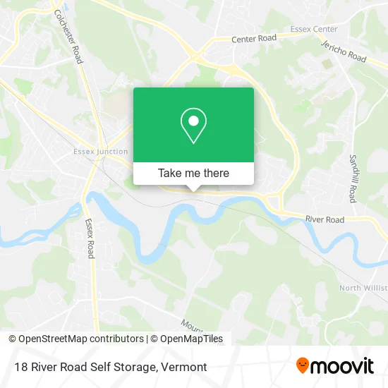 Mapa de 18 River Road Self Storage