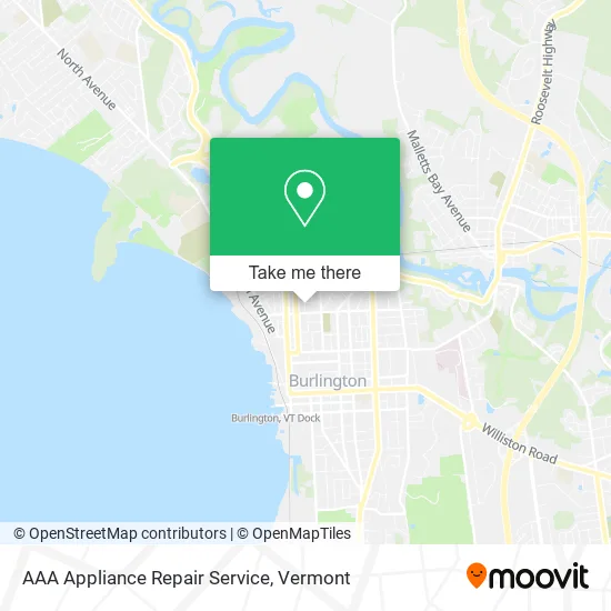 AAA Appliance Repair Service map