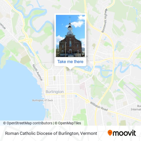 Roman Catholic Diocese of Burlington map