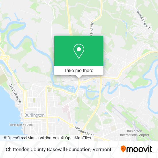 Mapa de Chittenden County Basevall Foundation