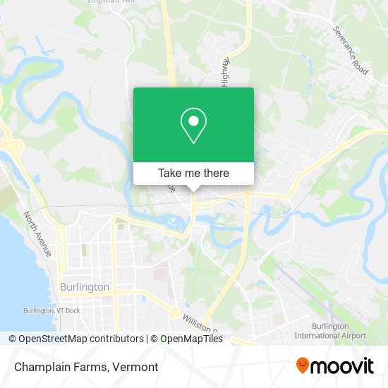 Champlain Farms map