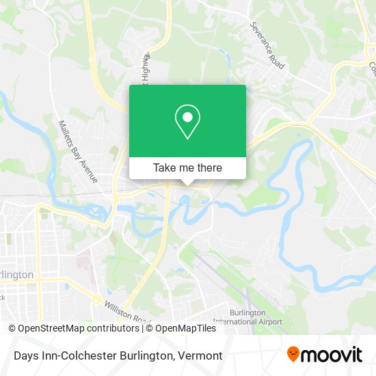 Mapa de Days Inn-Colchester Burlington